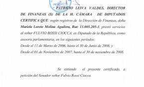 CASO PENTA: comunicados enviados por ex asesora en 2009 desmienten defensa del senador Rossi