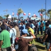 [FOTOS] Marcha de la hinchada celeste para que Deportes Iquique jugará en el TDC